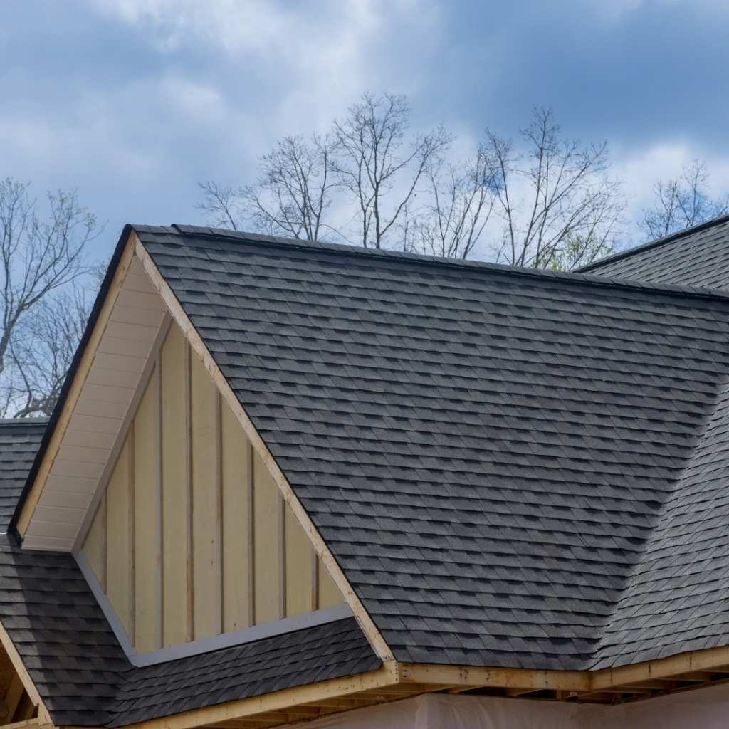 Asphalt shingle roof installed by roofing Roof Repair Hampton VA on a residential home.